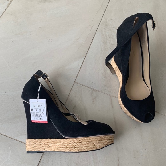 Zara open toe wedge platform shoe size 9 - Picture 4 of 5